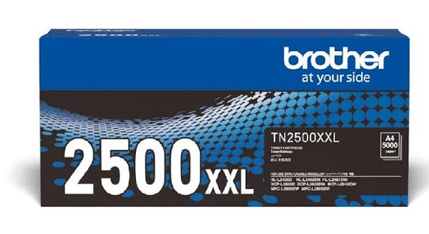 Brother TN-2500XL Original Black High Yield Toner Cartridge | Genuine Brother Laser Toner for Sharp Black Text, High Volume Printing & Professional Office Documents | High Yield Original Brother Printer Toner South Africa | Meimag Electronics