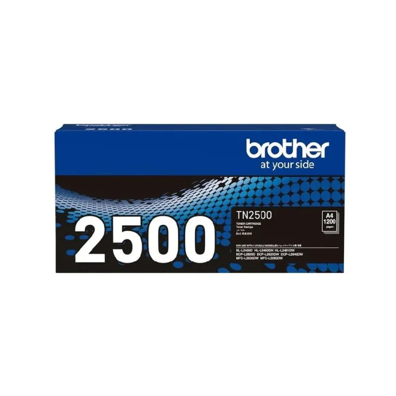 Brother TN-2500 Original Black Toner Cartridge | Genuine Brother Laser Toner for Sharp Black Text, Reliable Print Quality & Professional Office Documents | Original Brother Printer Toner Cartridge South Africa | Meimag Electronics