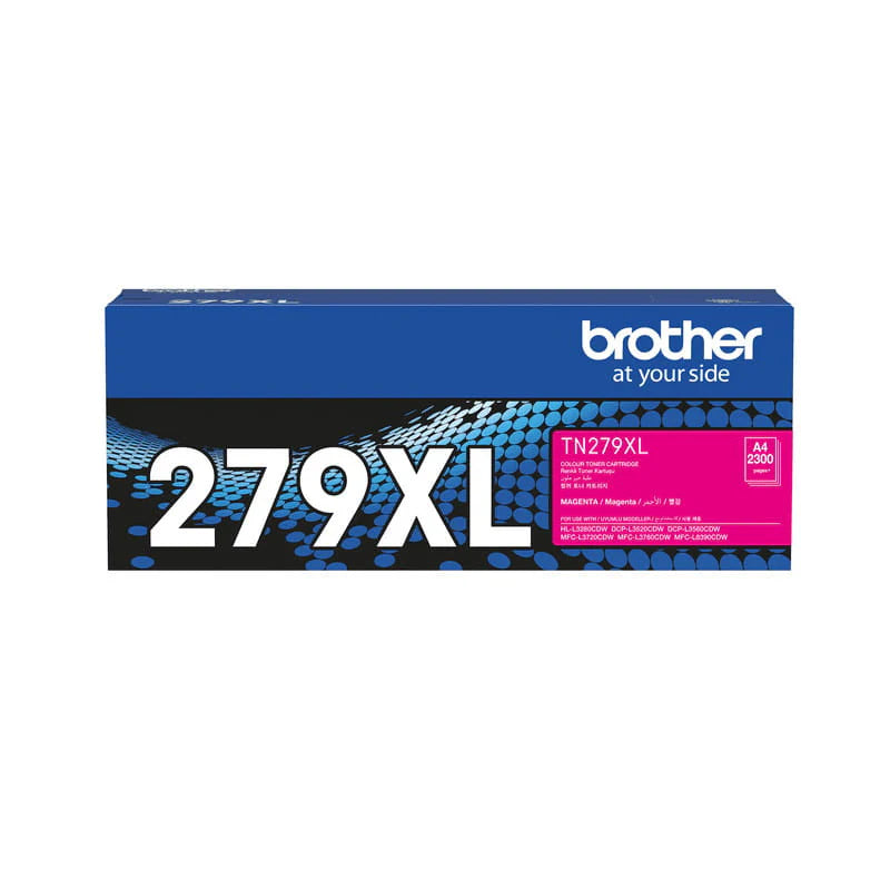 Brother TN-279XLM Magenta Original High Yield Toner Cartridge | Genuine Brother Magenta Laser Toner for Vibrant Colour Printing, Sharp Graphics & Professional Business Documents | High Yield Original Brother Printer Toner South Africa | Meimag Electronics