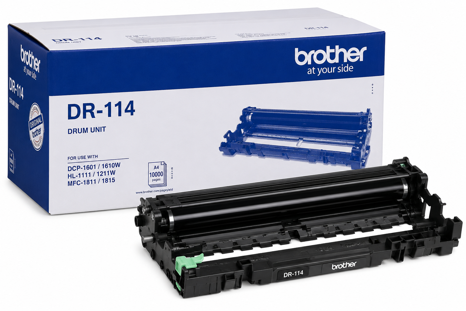 Brother DR-114 Original Drum Unit | Genuine Brother Imaging Drum Unit for Sharp Print Quality, Reliable Performance & Professional Laser Printing | Original Brother Printer Drum Replacement South Africa | Meimag Electronics