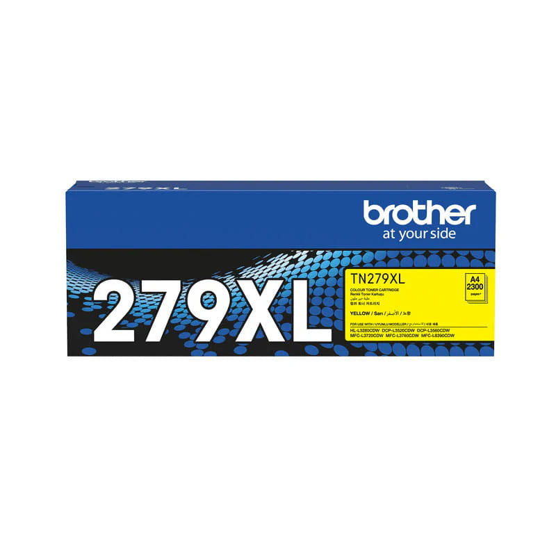 Brother TN-279XLY Yellow Original High Yield Toner Cartridge | Genuine Brother Yellow Laser Toner for Bright Colour Printing, Sharp Graphics & Professional Business Documents | High Yield Original Brother Printer Toner South Africa | Meimag Electronics