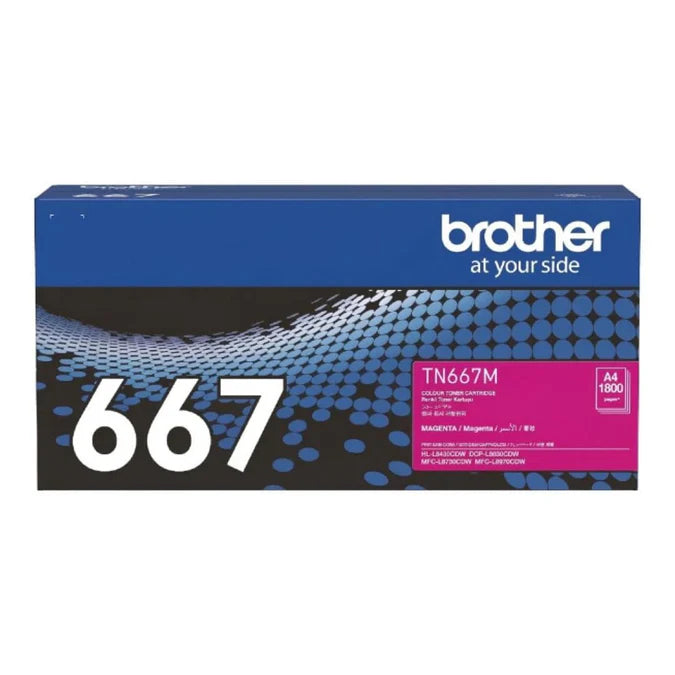 Brother TN667M Magenta Original Ultra High Yield Toner Cartridge | Genuine Brother Magenta Laser Toner for Vibrant Colour Printing, Sharp Graphics & Professional Business Documents | Ultra High Yield Original Brother Printer Toner South Africa | Meimag Electronics