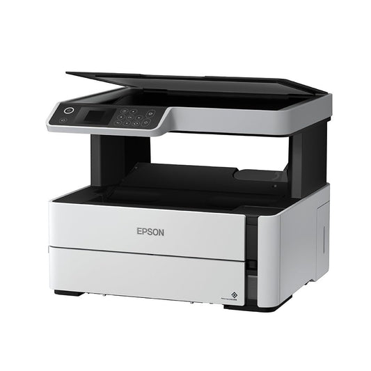 Epson EcoTank M2170 A4 Mono Ink Tank All-in-One Printer, high-efficiency monochrome printer with print, scan, and copy functions, featuring a refillable ink tank system for ultra-low-cost, high-volume printing.