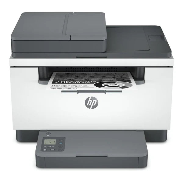 HP MFP Mono LaserJet Pro M236sdw printer by Meimag, showing the compact black laser multifunction printer with control panel and paper tray.