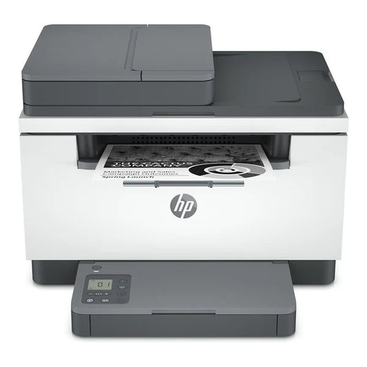 HP MFP Mono LaserJet Pro M236sdw printer by Meimag, showing the compact black laser multifunction printer with control panel and paper tray.