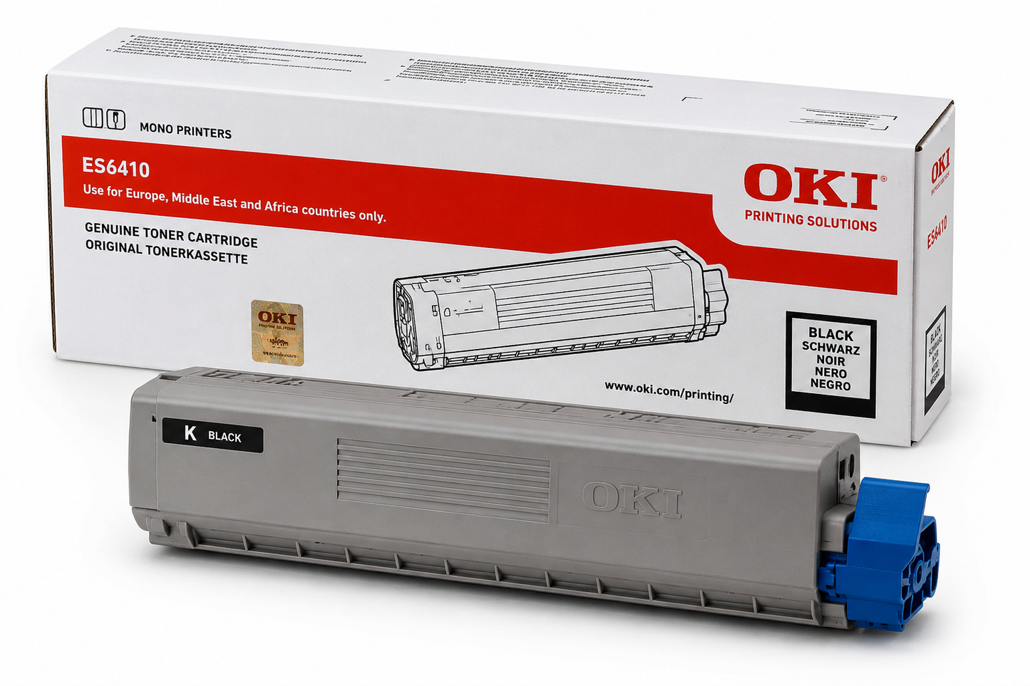 OKI ES6410 Original Black Toner Cartridge | Genuine OKI Black Laser Toner for Sharp Text, Professional Print Quality & Consistent High Yield Performance | Original OKI Printer Toner for ES6410 Colour Laser Printers South Africa | Meimag Electronics