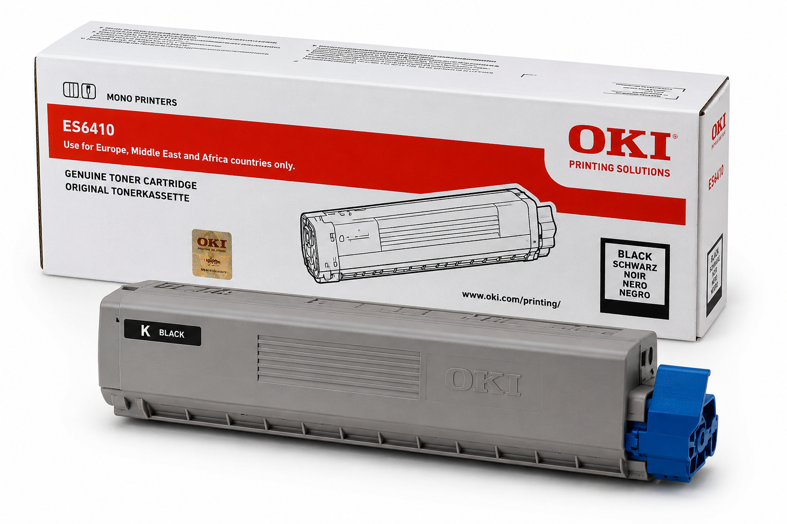 OKI ES6410 Original Black Toner Cartridge | Genuine OKI Black Laser Toner for Sharp Text, Professional Print Quality & Consistent High Yield Performance | Original OKI Printer Toner for ES6410 Colour Laser Printers South Africa | Meimag Electronics