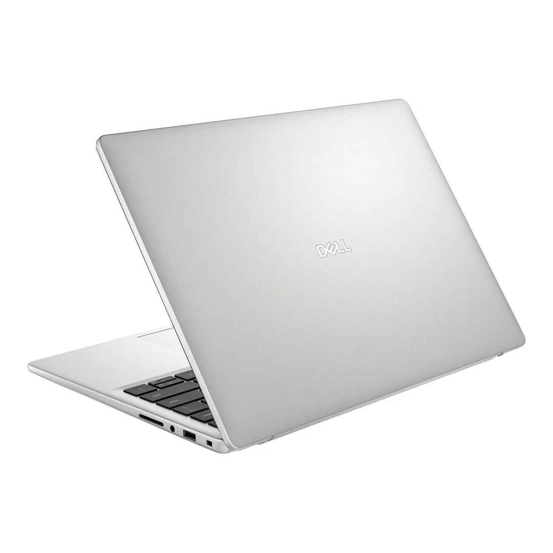 Dell Pro 14 Essential PV14250 Core 5 laptop with black back panel and sleek design, showcasing the Dell logo on the lid.