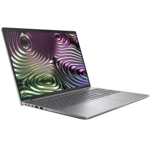Side view of Meimag Dell Pro 15 Essential PV15250 laptop featuring a sleek design and core i7 processor.
