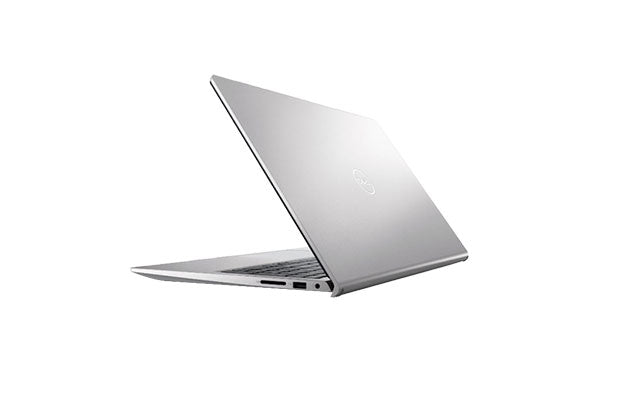 Side view of Meimag Dell Pro 15 Essential PV15250 laptop with Intel Core i7 processor, sleek design and full keyboard visible.